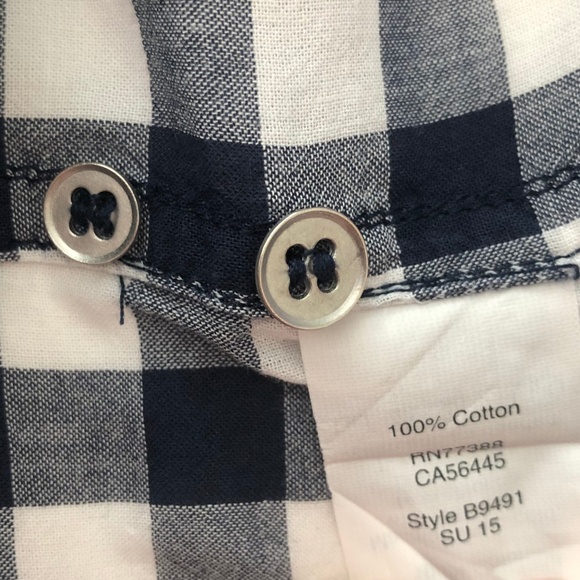 J. Crew 100% Cotton Gingham Shirt - Picture 5 of 5